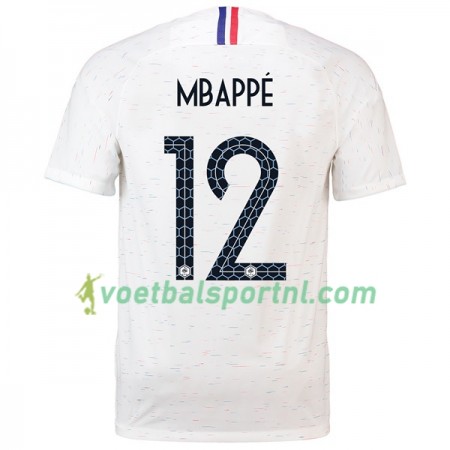 Frankrijk Mbappé 12 Uit Shirt WK voetbal 2018
